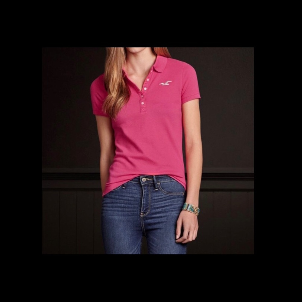 Nwt Abercrombie & Fitch Polo shirt small red - Picture 3 of 16